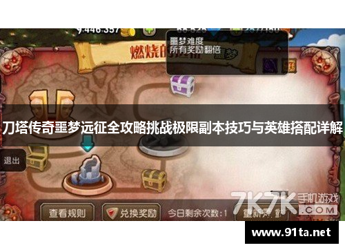 刀塔传奇噩梦远征全攻略挑战极限副本技巧与英雄搭配详解