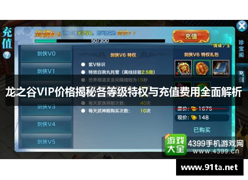 龙之谷VIP价格揭秘各等级特权与充值费用全面解析